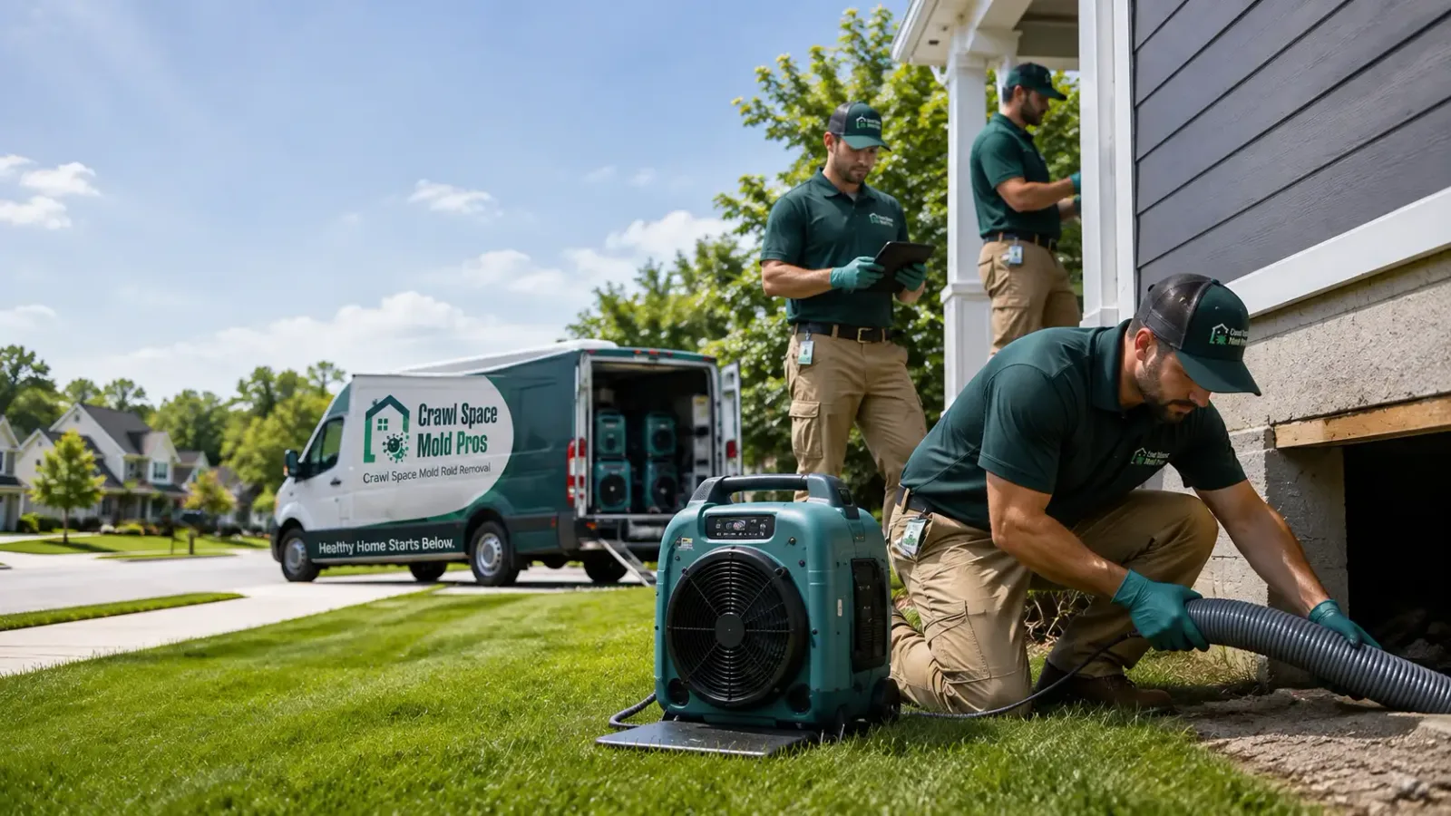 Crawl Space Mold Removal in White Cloud, MI